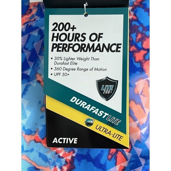 NWT TYR Coral Blue Active Wear Razor Back Workout Bra Swim Top Size L 10/12 - Picture 10 of 11